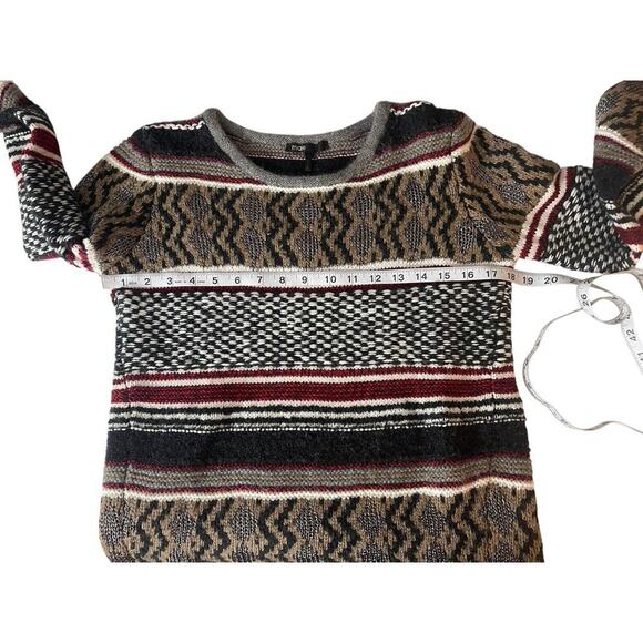 Maje Pullover Wool Blend Red Gray Sweater Size Small NWOT - Picture 4 of 8